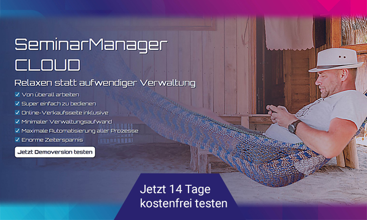 Jetzt SeminarManager CLOUD testen