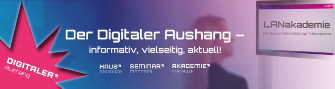 Digitaler Aushang