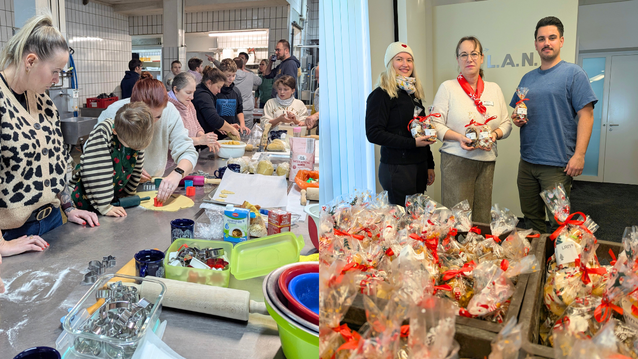 LAN Weihnachtsbäckerei - LAN und Fleischerei Knittel backen für den guten Zweck