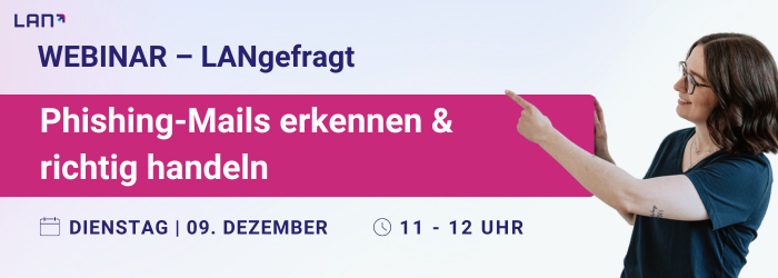 Die Digitalen LAN Usertage finden vom 26.11 bis 27.11.2025 online statt. Auf den Banner oder Button klicken, um sich anzumelden. 