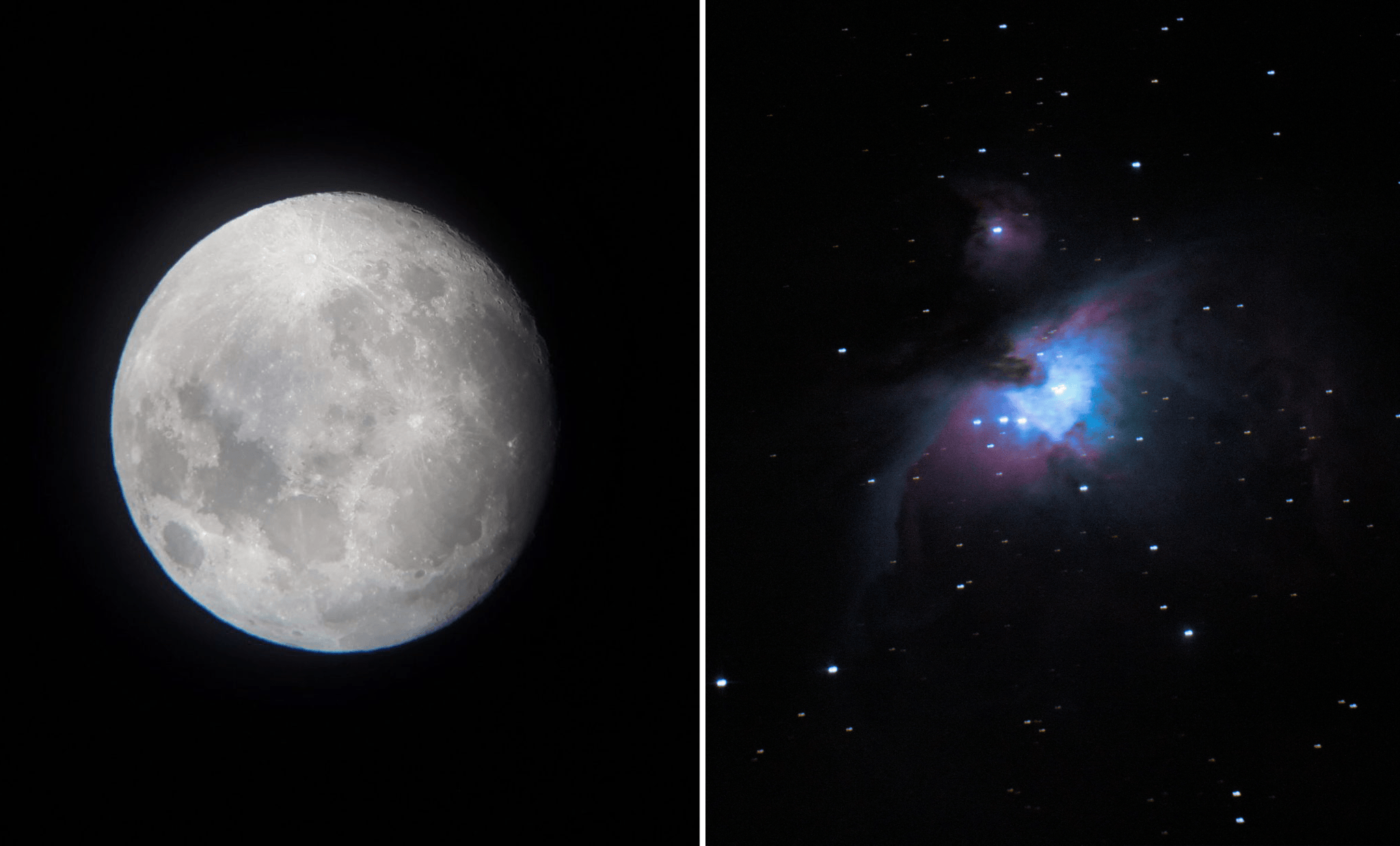 Teos Begeisterung Für Die Astrofotografie Mond Und Orionnebel