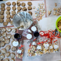 Dekoration der Plätzchen